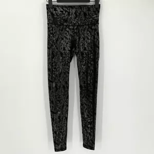 Leggings Old Navy Active Powersoft High Rise Go-Dry stampa lamina nero lucido piccolo - Foto 1 di 3