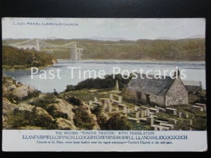 Early PC - Menai, Llansilid Church - THE RECORD "TONGUE TWISTER" NAME!!! - Picture 1 of 1