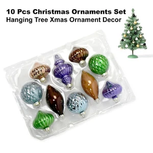 Wondershop 10er Set Glaskugeln Weihnachten Weihnachten Baumschmuck Dekoration - Bild 1 von 10