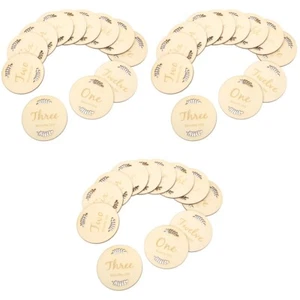 3 Sets Namensschild Aus Holz Anzeichen Für Babymonate Bausatz Ändern - Bild 1 von 12