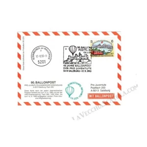 BL198 - 1993 Ballonpost n.90 Mongolfiera OE-ZZX da Salisburgo - Bild 1 von 1