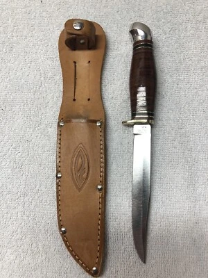 Vintage Fixed Blade Sheath Knife From Sheffield England - Image 1 of 4