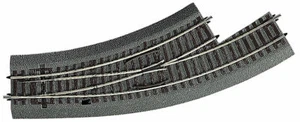42558 Roco Left curved switch BWI 2/3 Radius 2/3 with ballast - Picture 1 of 1