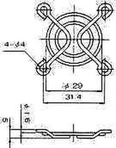 10pcs Fan guard Protective grill 40x40mm SUNON - Picture 1 of 1