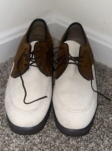 Hush Puppies Brown Suede Lace Up Oxfords Dress Shoes Men's Size 8.5M US