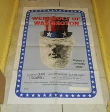 original WEREWOLF OF WASHINGTON one-sheet movie poster Dean Stockwell