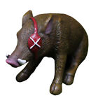 Boar Ornament Fadeless Collectible Hand Crafted Pirate Boar Statue One-eye Patch