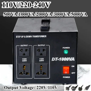220V-110V/110-220V Step Up And Down Spannungswandler 0,5/1/2/3/5KVA Transformator - Bild 1 von 14