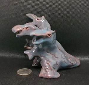 "Mountain Dragon" - Original Clay sculpture. Hand made & glazed. Signed. - Picture 1 of 9