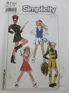 Simplicity 8782 Mädchen Cheerleader Majorette Kostüm Schnittmuster 5/6 - Bild 1 von 2