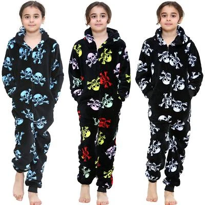 A2Z 4 KIDS® Fun Print Kinder A2Z Onesie Einteiler Halloween Pyjama Set für Jungen und Mädchen