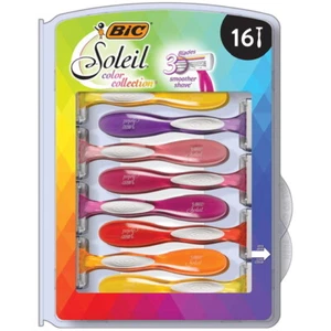 Bic Soleil Color Collection Womens Razors (16 Ct) GREAT DEAL!! - Picture 1 of 4