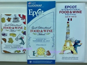 Mapa Disney Pasaporte Postal Epcot Food Wine Festival 2019 Remy Ratatouille WDW - Imagen 1 de 2