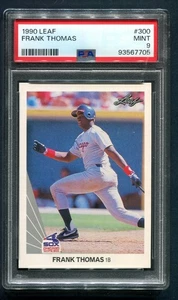 1990 Leaf Frank Thomas RC #300 PSA 9 MINT HOF - Bild 1 von 2