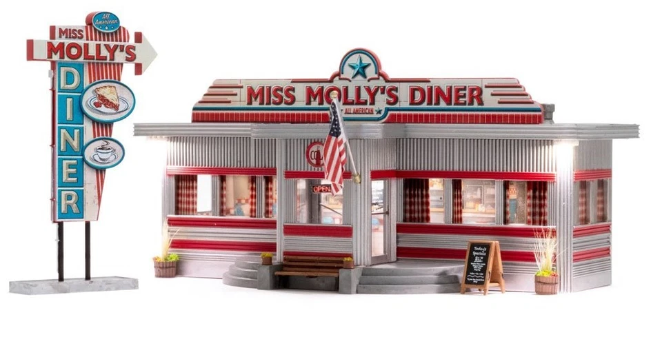 Woodland Scenics 5066 Finished Model "Miss Molly's Diner" - Image 1 of 1