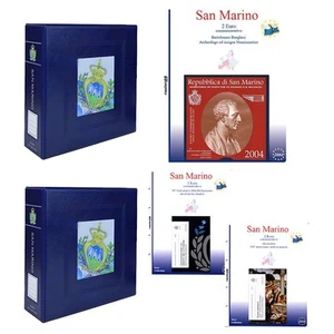 Raccoglitore Album San Marino 2 euro completo di buste 2004 - 2024 - Imagen 1 de 2