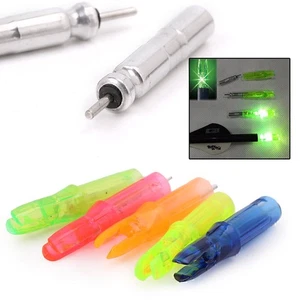 12X Colored Hunting Lighted Nocks Led Lighted Luminous Tail Arrow Nocks 6.2mm - Picture 1 of 26