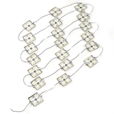 20pcs Waterproof 12V 5050 SMD 15lm Modulo Light Lampy a 4 LED (bianco) - Immagine 1 di 4