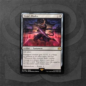 Ninja's Blades • Rare Artifact - Equipment • Universes Beyond Final Fantasy MTG - Foto 1 di 2