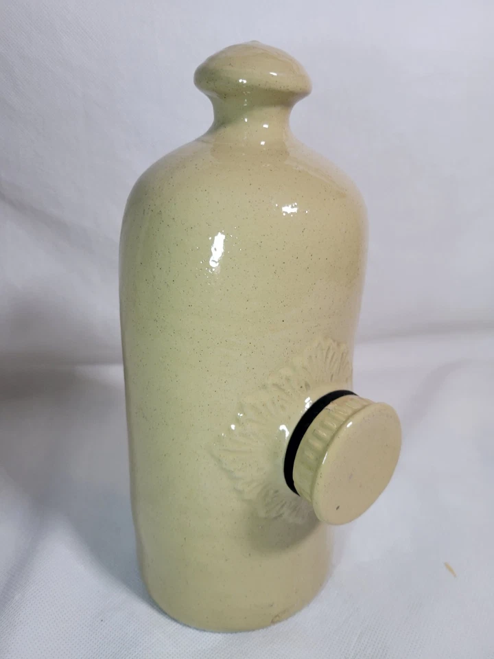 Stoneware Hot Water Bottle Bed Warmer Vintage Foot Warmer 25x11x12.5cm Rare Prop - Image 1 of 4