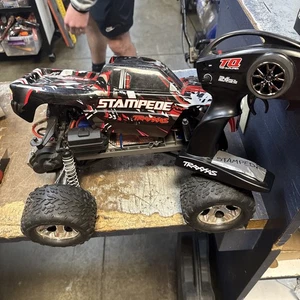 Traxxas Stampede 2wd VXL Roller with Body & Wheelie Bar - Picture 1 of 4