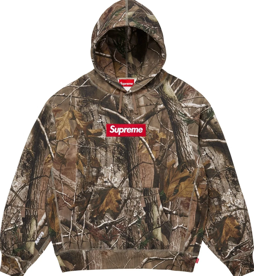 Camo Supreme Box Logo Hooded Sweatshirt FW25 - Image 1 of 1
