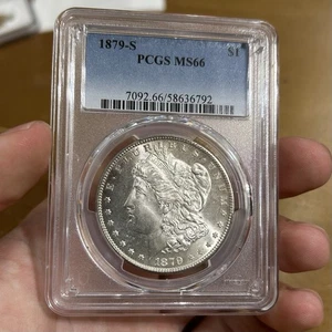 1879-S Morgan Silver Dollar, PCGS MS66, Gem Uncirculated - Bild 1 von 4