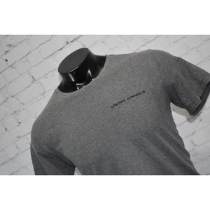 Under Armour Shirt Tech Tee Mens Size Large Gym Performance HeatGear Gray - Picture 1 of 6