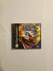 Twisted Metal III 3 Etiqueta Negra PlayStation PS1 1998 Completo con Tarjeta Reg COMO NUEVO - Imagen 1 de 3