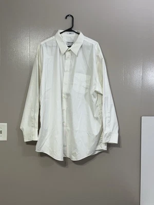 Camisa masculina Joseph & Feiss 19 34/35 branca sem ferro vestido manga longa algodão C100 - Imagem 1 de 4