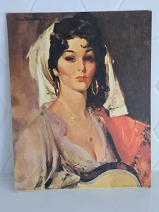 RICO TOMASO The Girl With The Guitar LITHO TEXTURED PRINT ** Signed 14" x 11" - Picture 1 of 6