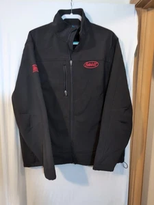 Mens L Allstate Peterbilt Group Embroidered Black Jacket - Picture 1 of 5