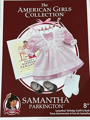 Nuevo Conjunto Cumpleaños American Girl Samantha Colección Completa~Vestido~Libro~Zapatos Foto 1 de 4