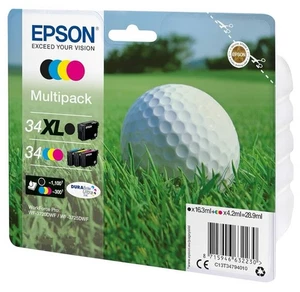 Epson Balle de Golf 34XL Cartouches d'Encre Multipack pour WorkForce Pro... - Afbeelding 1 van 1
