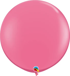 Qualatex Round Rose Latex Balloons - Picture 1 of 5