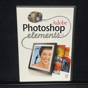 Adobe Photoshop Elements 3.0 With Serial Number Pre Owned Vintage 2004 - Picture 1 of 3
