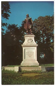 Captain John Smith Monument Jamestown Virginia VA Vintage Chrome Postcard NP - Picture 1 of 12