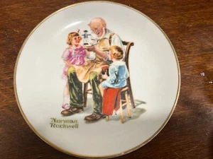 Norman Rockwell The Toymaker Collectible Decorative Porcelain Plate 6.5” Vintage - Picture 1 of 7