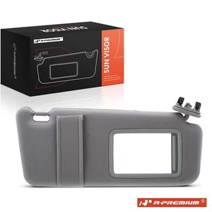 A-Premium Passenger RH Gray Sun Visor w/ Mirror & Card Holder for Toyota Camry - Picture 1 of 8