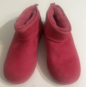 UGG Classic Ultra Mini Pink Boots Size 6 - Picture 1 of 7