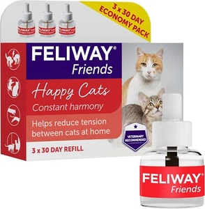 Feliway Friends 30-Day Cat Calming Diffuser Kit – Reduce Multi-Cat Conflict - Picture 1 of 9