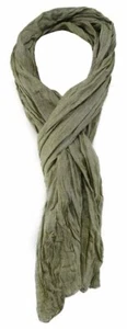 TigerTie Designer Schal in olivegrün einfarbig - Gr. 180 x 50 cm - Bild 1 von 1