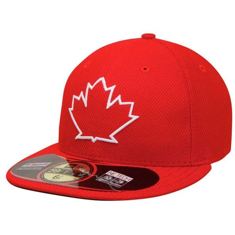 Toronto Blue Jays New Era 5950 Batting Practice Fitted Hat - Alt - Red Cover