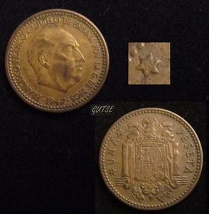 *GUTSE* FRANCO-1466, 1 PESETA 1947*19-56, EBC- - Picture 1 of 1
