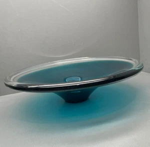Mid-Century Swedish Modern Flygsfors Coquille Art Glass Bowl by Paul Kedelv 1959 - Picture 1 of 13
