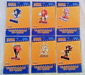 Sonic the Hedgehog Rubber Mascot Keychain Set of 6 SEGA Official Merchandise - Picture 1 of 8