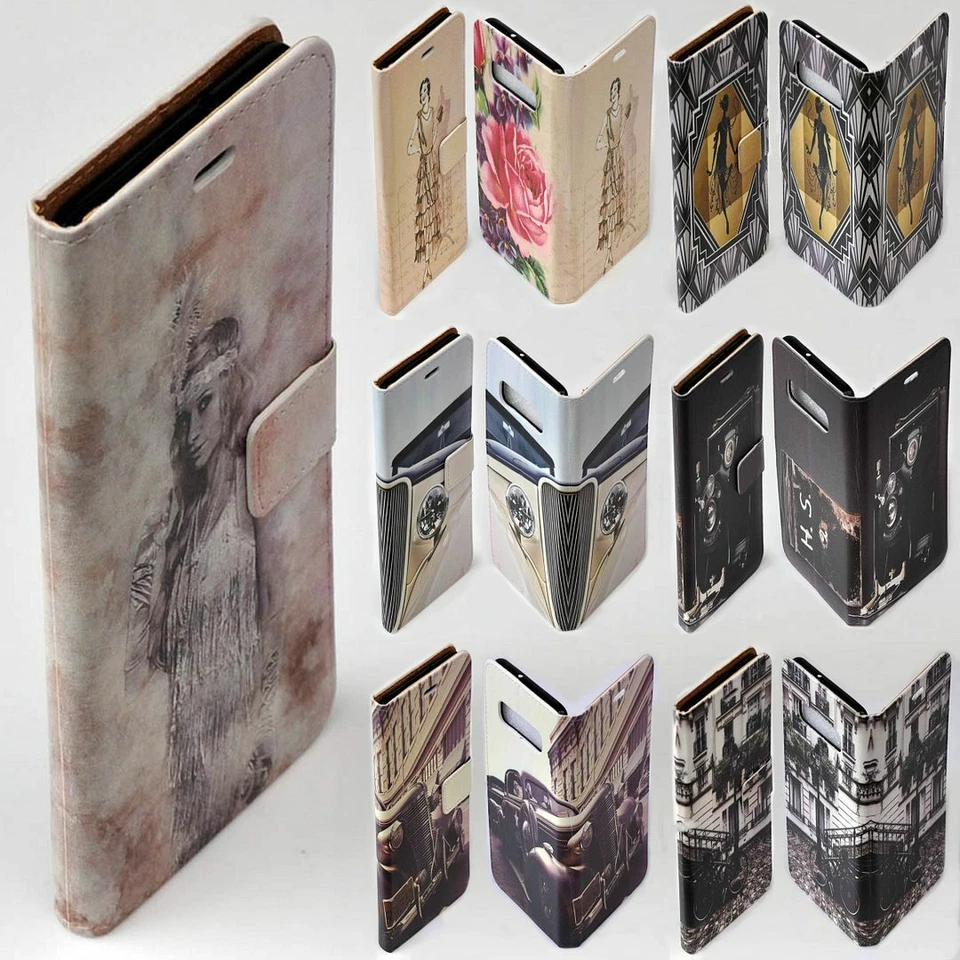 For Samsung Galaxy Note Series - 1930s Lifestyle Wallet Mobile Phone Case Cover - image 1 of 1