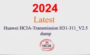 Huawei HCIA-Transmission H31-311_V2.5 Zrzut GWARANTOWANY (aktualizacja 1 miesiąc) - Zdjęcie 1 z 1