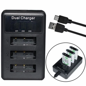 Triple battery Charger For Sony NP-BX1 DSC-HX50V DSC-HX90V DSC-RX100 IV RX10 II - Picture 1 of 5