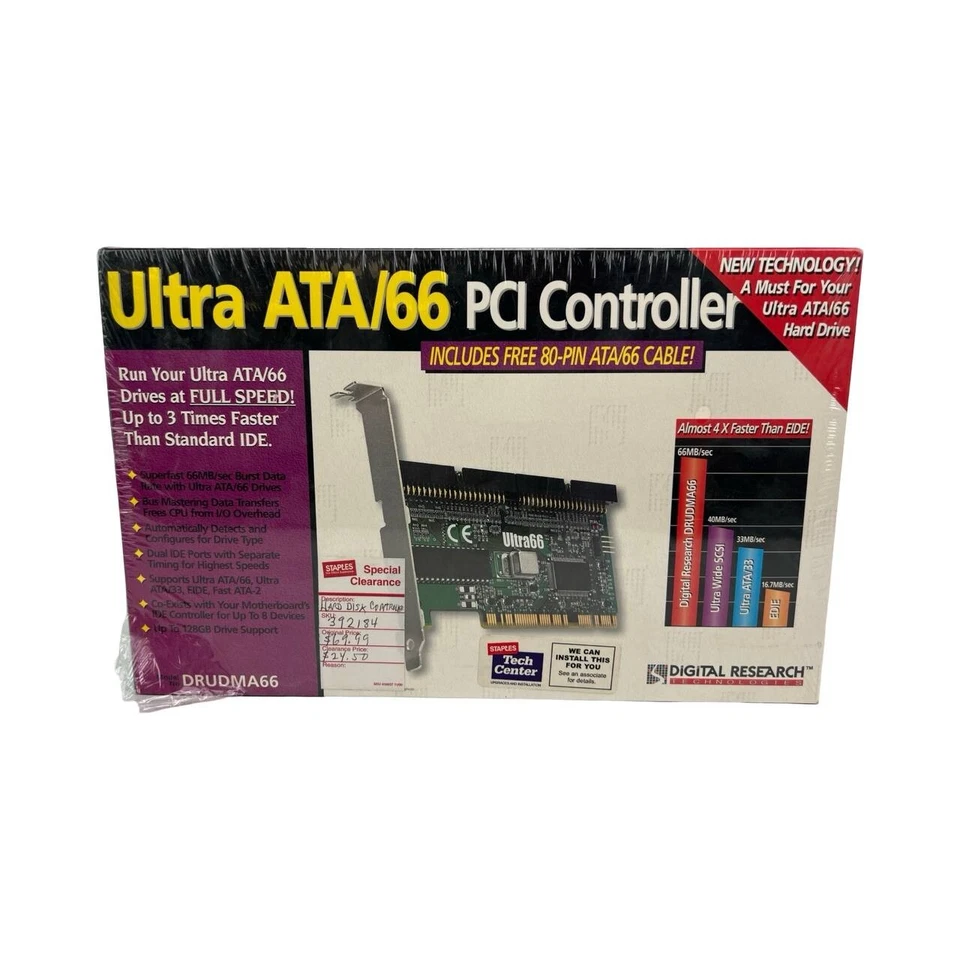Promise Technology Ultra66 Ultra ATA 66 PCI IDE Controller V1.14 Pre-Owned - Image 1 of 4